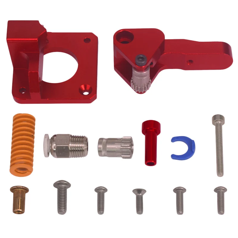 

PPYY NEW -Cr 10 Pro Extruder Dual Gear Metal Extruder Mk8 Bowden Extruder 3D Printer Aluminum Alloy Block Filament 1.75Mm Cnc
