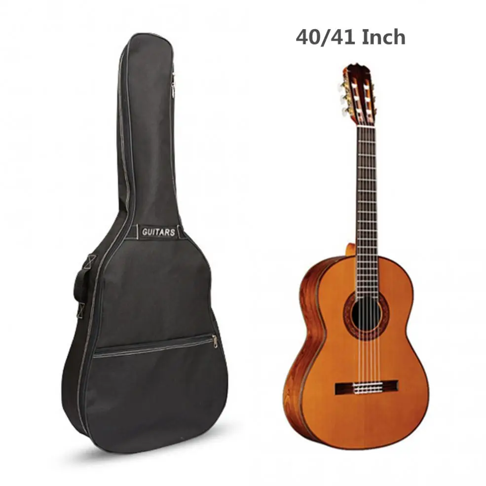 40/41 дюймовая гитара сумка чехол рюкзак 600D Оксфорд акустическая народная большой чехол для гитары крышка с двойной плечевой ремень