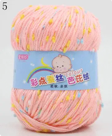 High Quality Baby Cotton Cashmere Yarn For Hand Knitting Crochet Worsted Wool Thread Colorful Eco-dyed Needlework 5