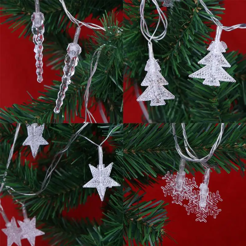 

5M STAR Snowflake Shaped Lighting Strings Christmas Tree Decoration LED Lights Led String Lights Tree Lights EU Plug