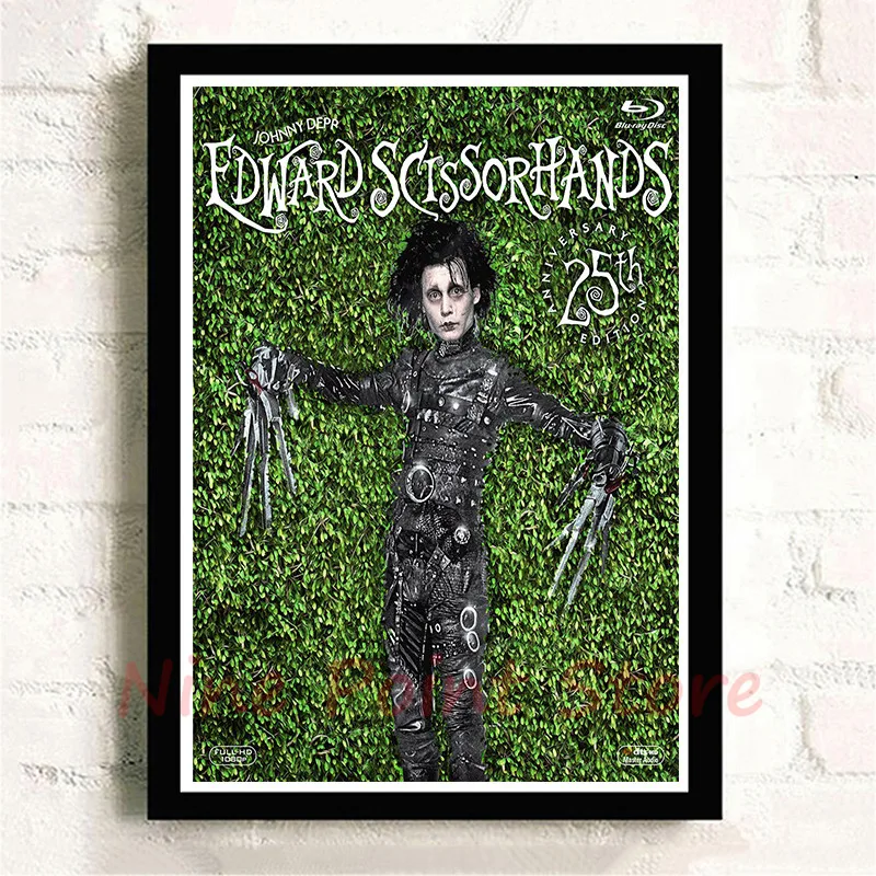 Classic movie Edward Scissorhands Classic Coated paper bar home decoration wall sticker Frameless