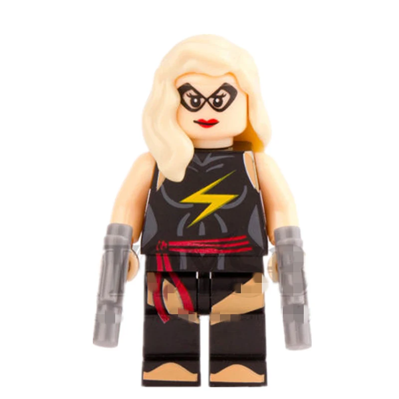 Goede Enkele Verkoop Captain Marvel Ms. Marvel Carol Danvers minifig Marvel Super Heroes Avengers Assemble Model Bouwstenen Kinderen Speelgoed
