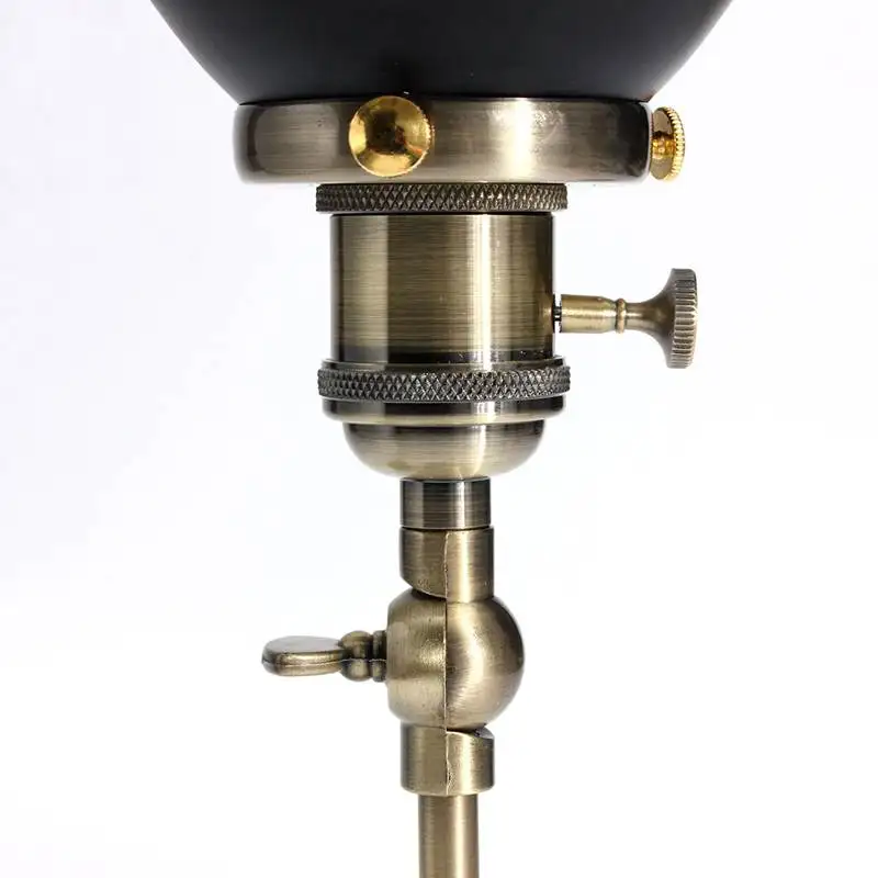 E27 абажур ретро старинный антикварный промышленный светильник, лофт деревенский черный/белый Железный материал, настенный светильник, лампа, держатель