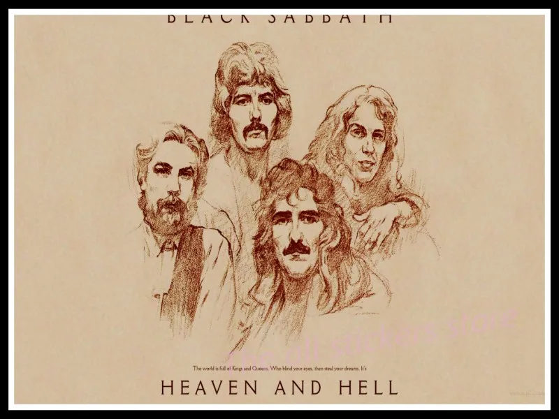 Black Sabbath. Плакат Оззи Осборн. Украшение для домашнего интерьера крафт-кислотная рок-музыка плакат рисунок ядро наклейки на стену/6008 - Цвет: 10