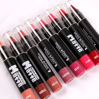 

8 Color Makeup Lips Cosmetic Sexy Matte Makeup Long Lasting Effect Powdery Matte Soft Lipstick Pencil