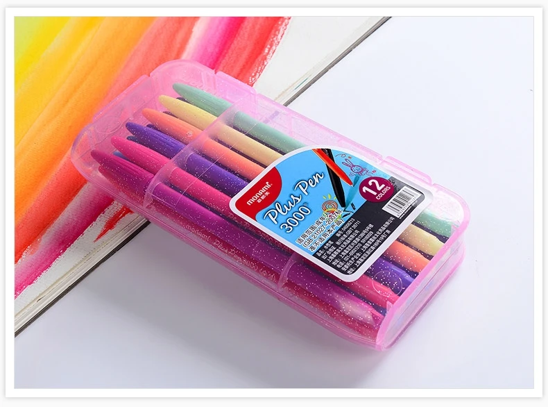 Pintados à Mão Linha de Fibra de Água Monami Cores Caneta Pintura Estudante Neutra 36 11 Material escolar e de escritório