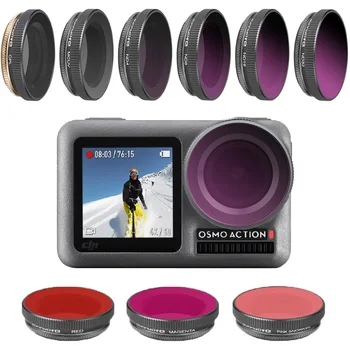 

For Osmo Action Sport Camera Filter ND 4 8 16 32-PL UV CPL Polarizing Adjustable Depth Filter Set For DJI Osmo Action Accessory