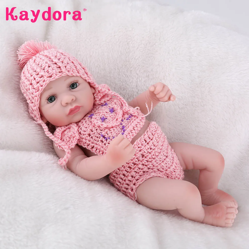 Kaydora 10 дюйм(ов) полный силиконовые Кукла реборн Новый Bebe родился прекрасные куклы