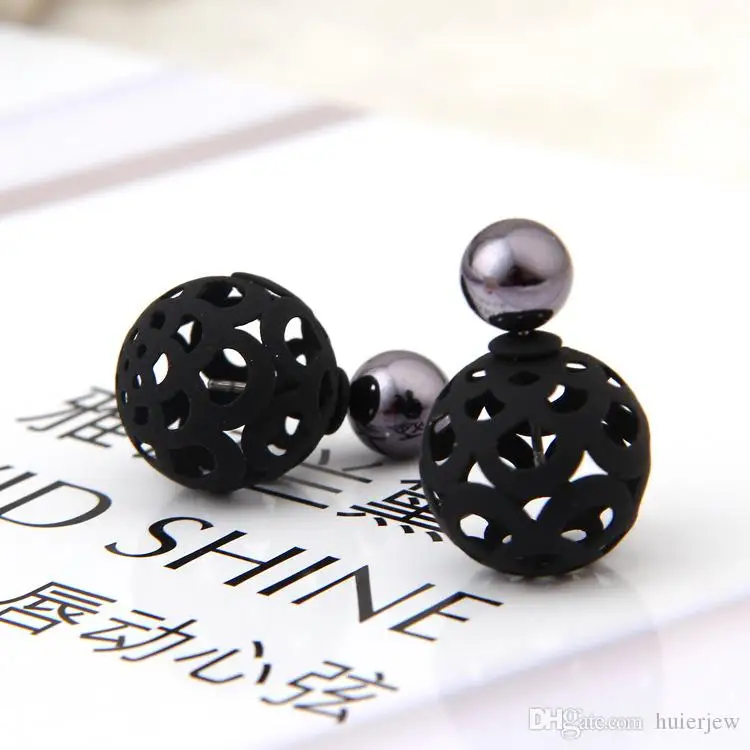 Pearl Stud Earrings for Women New Design Elegant Fashion Jewelry 1 Color Double Side Pierced Crystal Earings. Pearl Stud Earrings for Women New Design Elegant Fashion Jewelry 1 Color Double Side Pierced Crystal Earings.