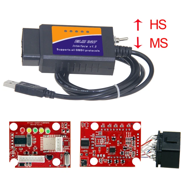 Automobile ELM327 USB OBD2 OBDII Code Reader Scan Tools for Ford HS CAN
