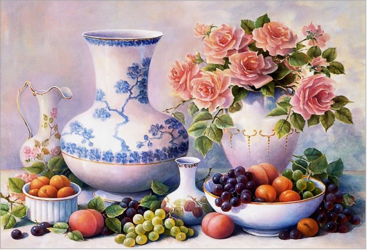 

SHANSHIYOUPIN Full Diamond Embroidery Flower Fruit 5D Diamond Painting Cross Stitch Diamond Mosaic Needlework Home Dector A6051