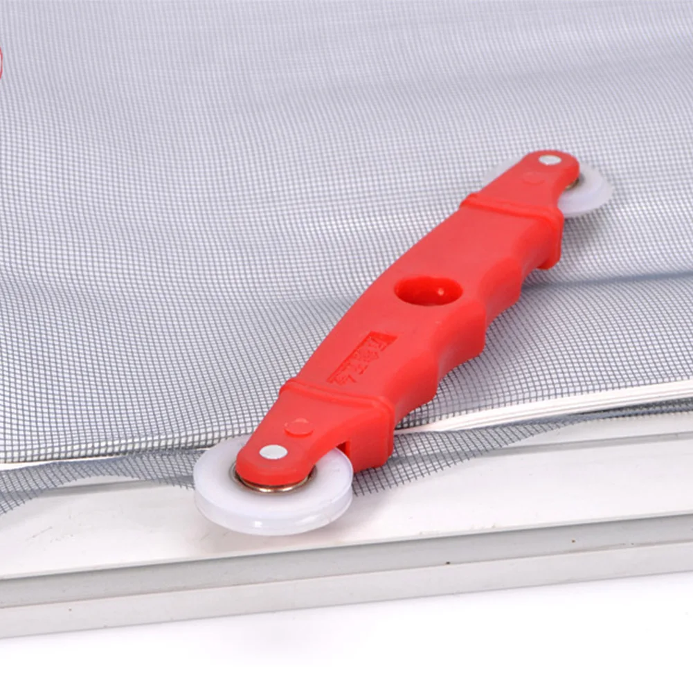 

DIY Durable Screen Door Hand Spline Roller Double Spare Parts Nylon Handle Window Installation Convenient Practical Red