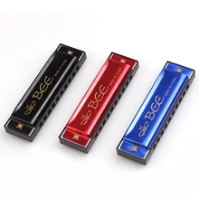Bee 3 colors 10 Holes C Harmonica Children Musical Kid Beginner Education Birthday Gift gaita harmonics mouth organ
