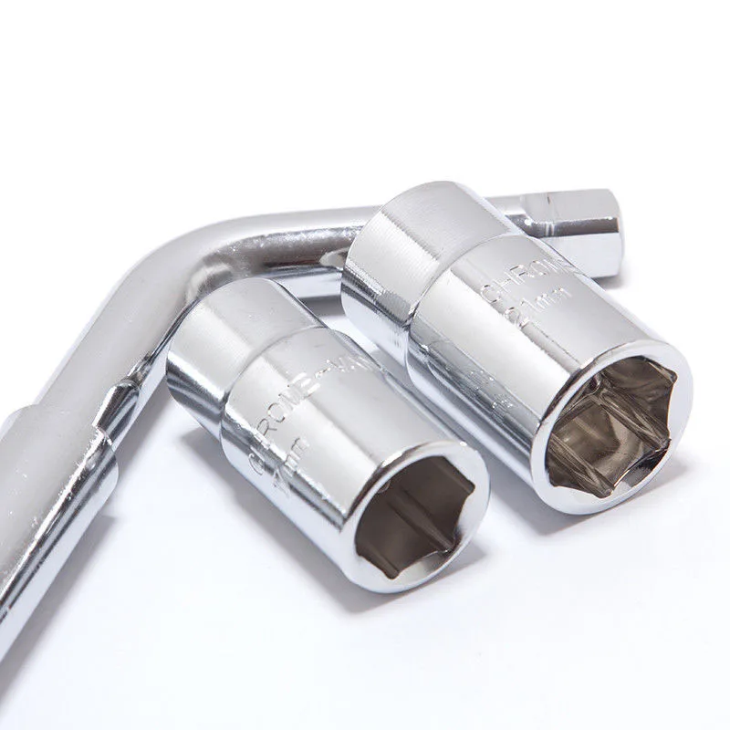 Extendable Wheel Tyre Brace Steel Wrench Nut Car Socket 17/19mm&amp21/23mm Set TD326 |