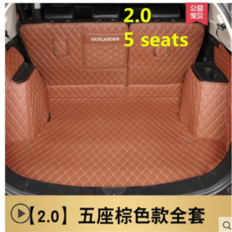

car trunk mat For Mitsubishi Outlander 2013-2018 Cargo Liner Interior Accessories Carpet car styling Foot Trunk mat 2.0 5 seats