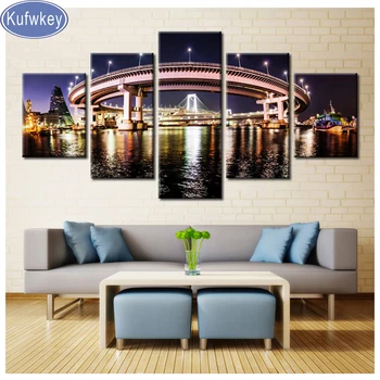 

Mosaic diamond pictures 3d embroidery new york Building Night View 5D DIY diamond Painting Cross Stitch 3d full square round art