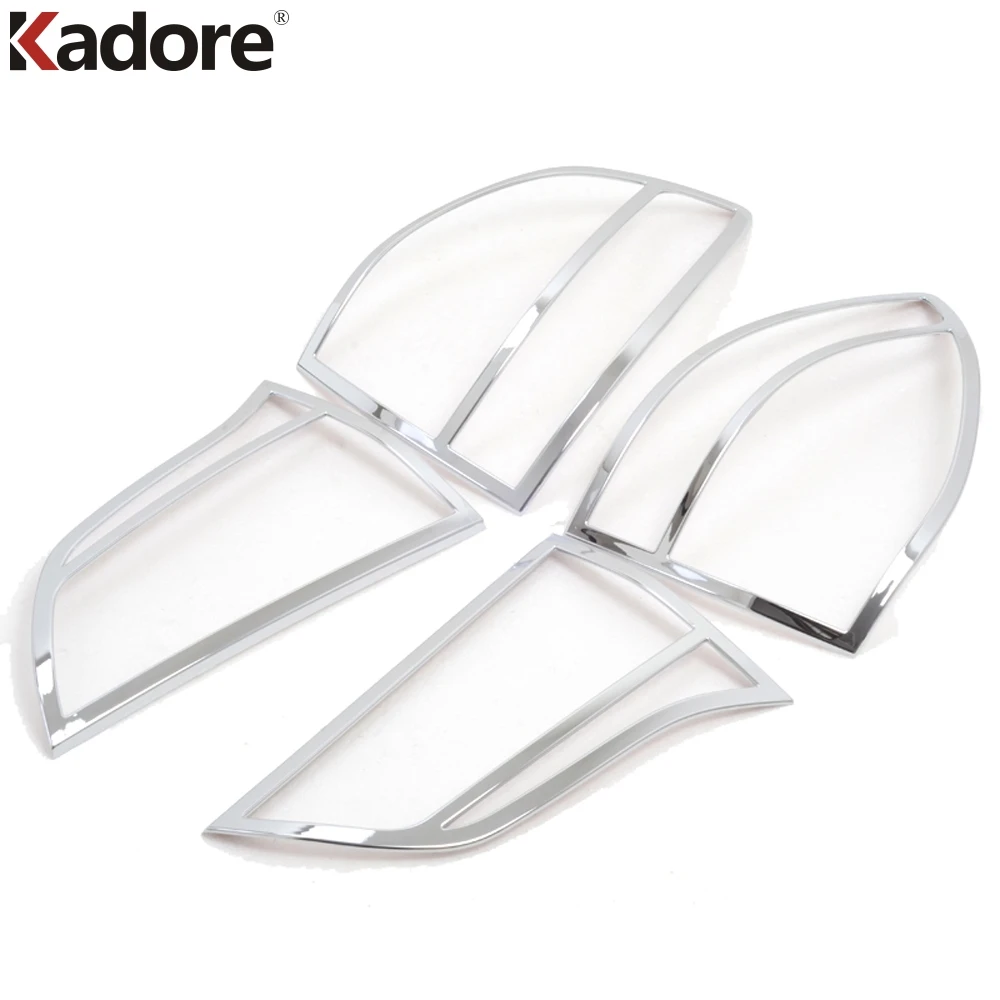 

For Mitsubishi Pajero Montero Sport 2009 2010 2011 2012 2013 2014 4PCS Car Taillight Cover Trim Rear Back Light Lamp Hoods Frame