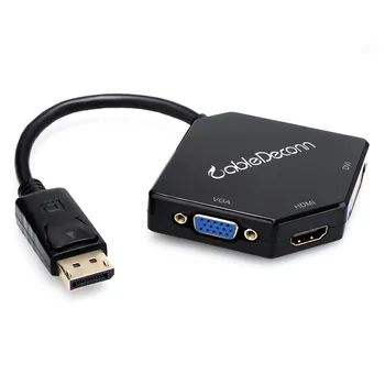 

DisplayPort DP to HDMI VGA DVI Adapter Multi-port DisplayPort Converter for PC Monitor Projector HDTV Male to Female DP Adapter