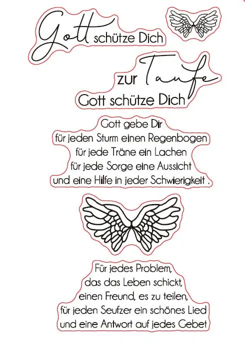 

German words Transparent Clear Silicone Stamp/Seal for DIY scrapbooking/photo album Decorative clear stamp sheets A879
