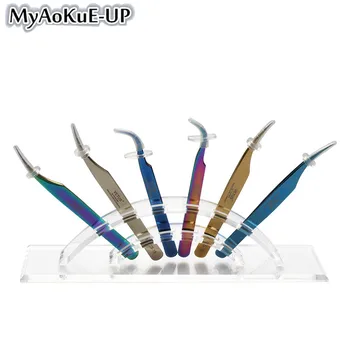 

New Tweezers Storage Holder For Eyelashes Extension Acrylic Tweezers Scissor Storage Rack Holder Stand Beauty Makeup Tool