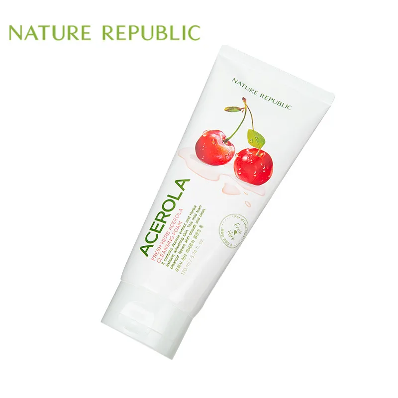Nature Republic Korean Skin Care 170ml Acerola Fresh Herb Acerola Cleanser Face Cleansing Moisturizing Whitening Deep Clean