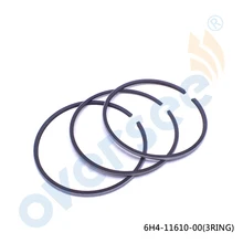 6H4-11610 комплект поршневых колец для Yamaha 2T подвесной мотор 40-50 hp 6H4-11610-00 3 шт. для комплекта, 3 модели двигателя цилиндра