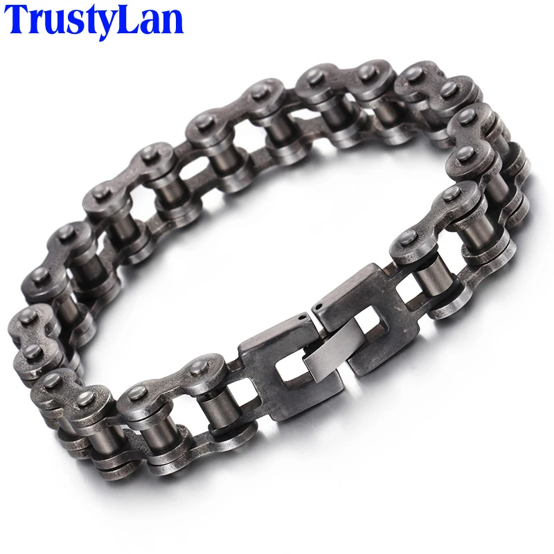 Мужской браслет цепочка из нержавеющей стали в стиле панк|wristband leather|bracelet 18kbracelet