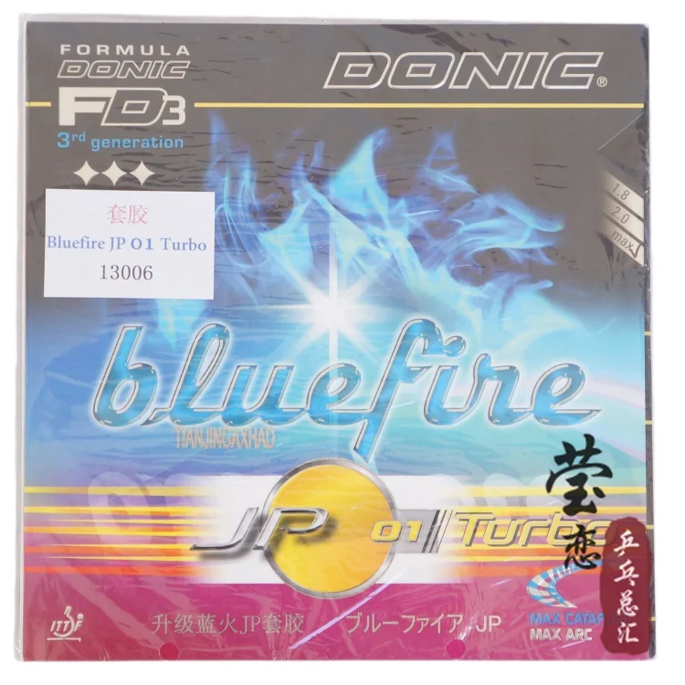 الأصلي Donic كرة Bluefire و JP01 توربو 13006 تنس طاولة المطاط الجدول مضارب التنس تنس طاولة شفرة المضرب