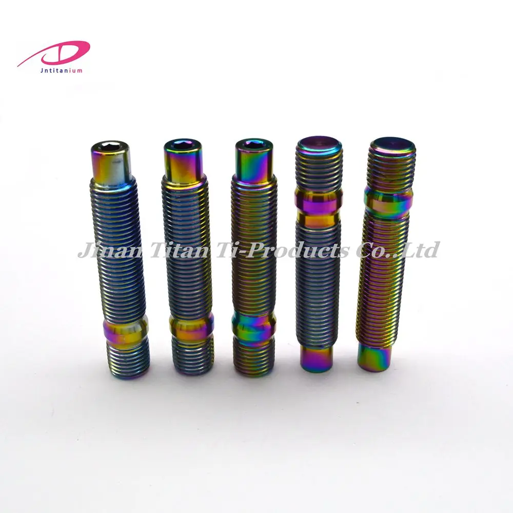 JntitantihighqualityGr5titaniumwheelstudsM1412578mmandnut