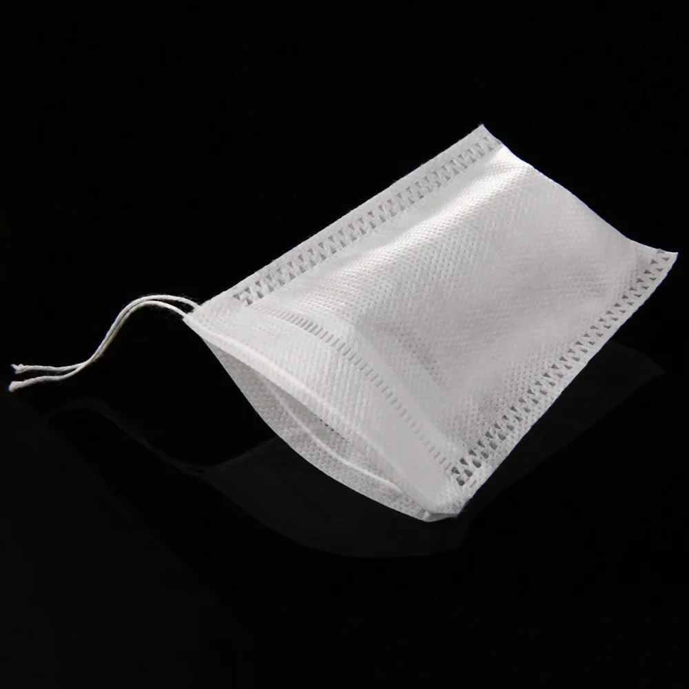 

100Pcs/Lot Nonwovens Muslin Drawstring Reusable Bags 8X10cm For Spices Herbs Tea Coffee Soaps Mayitr Home Supplies