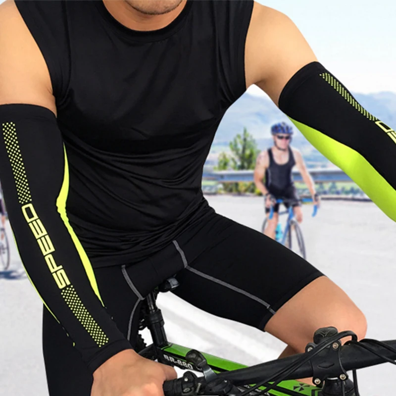 Велосипедная уличная рука рукава ледяной шелк для бега УФ Защита MTB велосипед