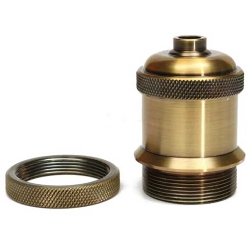 Vintage Lamp Base Holder Aluminum Screw Thread Light Socket LED Light Accessory for E27 Bulbs