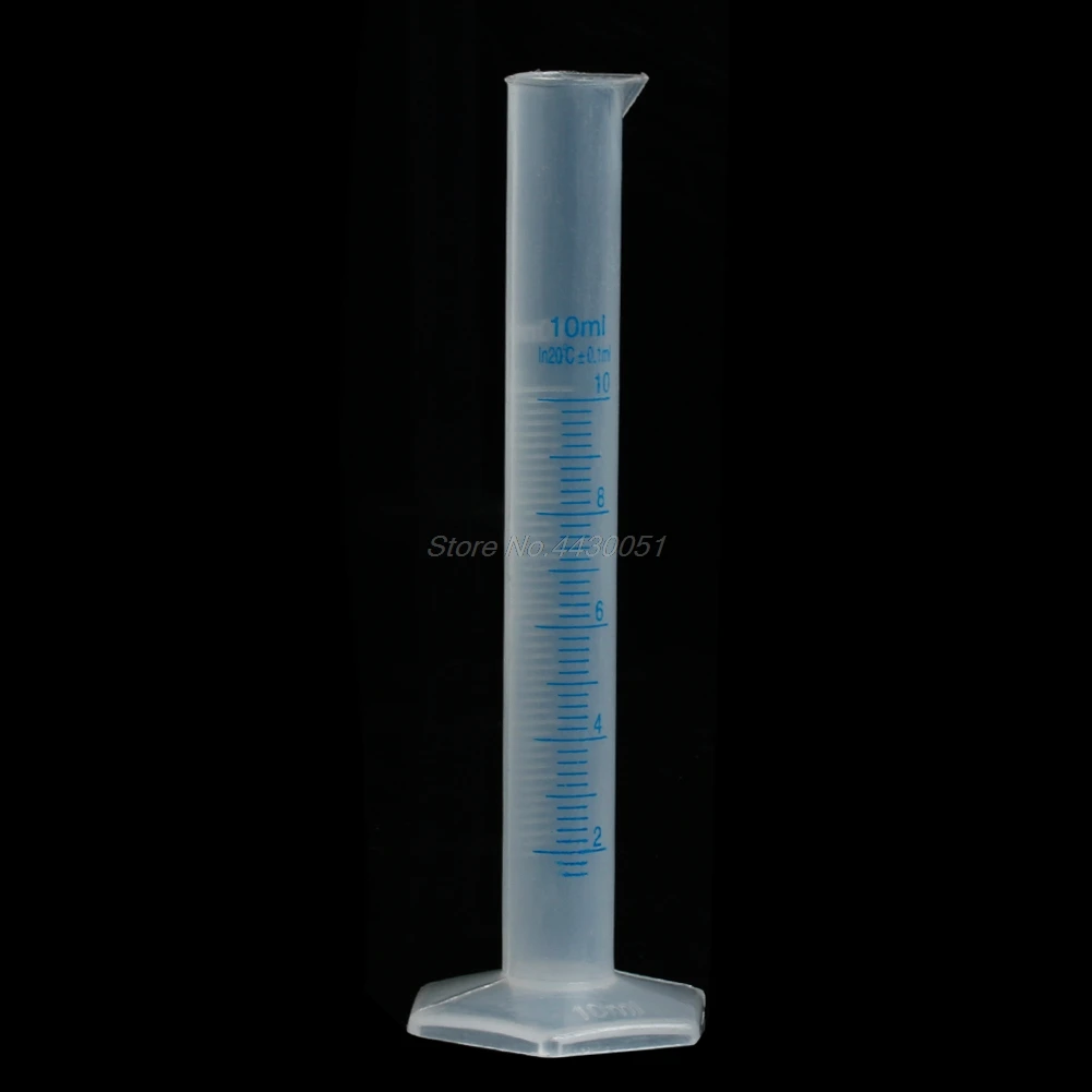 

10ml/25ml/50ml/100ml/250ml/500ml Measuring Cylinder Laboratory Test Graduated Liquid Trial Tube Jar Tool New