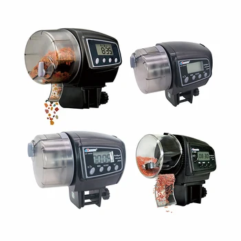 

100 or 65mL Automatic Fish Feeder for Aquarium Fish Tank Auto Feeders with Timer Pet Feeding Dispenser LCD Indicates Fish Feeder