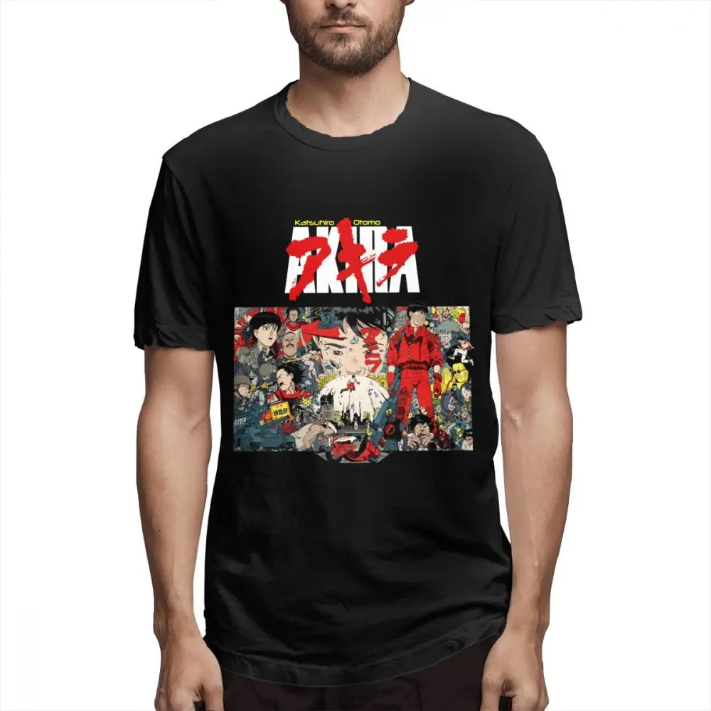 Футболка с принтом Akira Shotaro Kaneda Мужская качественная футболка из натурального 100%