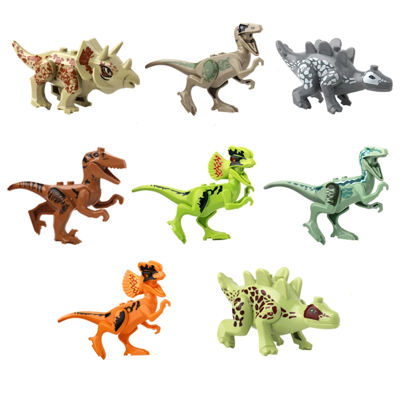 Hot block dinosaur Dinosaurs World Park Dinosaur Raptor protection zone Building Blocks Set Kids Toys juguetes Compatible JM6