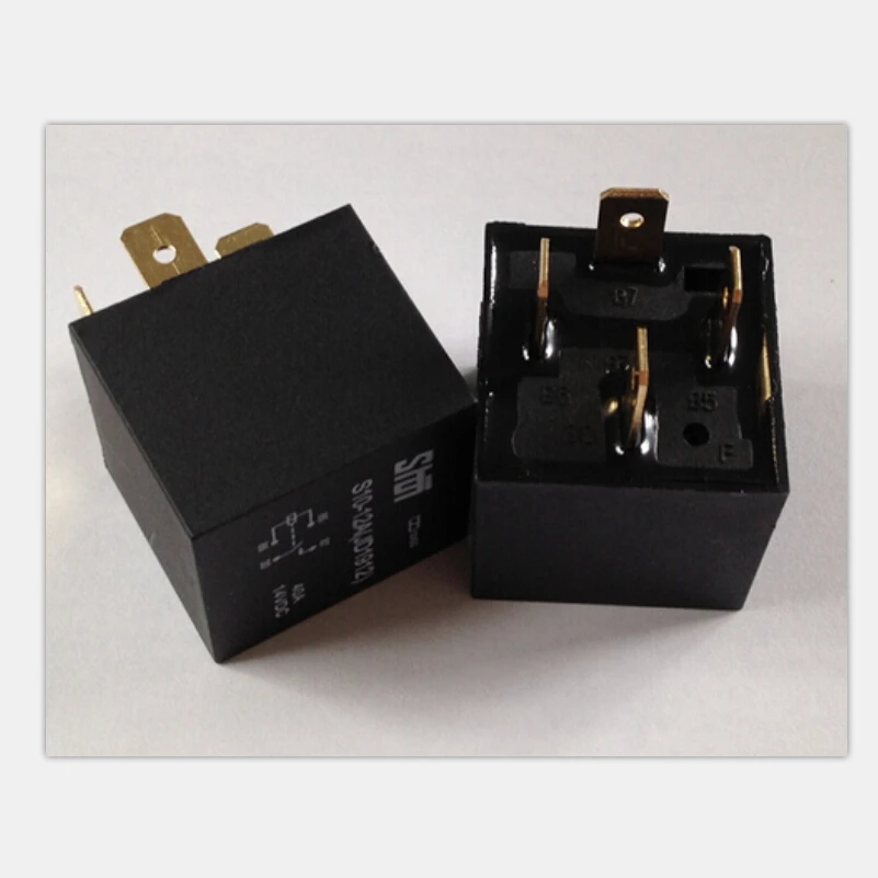 Edinstry 4 Pin DC 12V 40A Universal Automotive Relay With Socket For Fan, Headlight, Air Conditioner, Horn - Heavy Duty Waterproof Relay Switch For Cars, Trucks, ATVs (2PCS