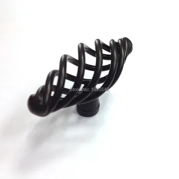 

New Rural Antique Bridcage Cabinet Handles Vintage Cabinet Drawer Knobs Furniture Hardware Closet Knob Bar Pulls 35mm