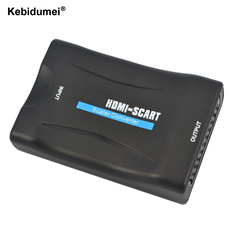 Kebidumei самый новый HDMI To Scart преобразователь AV сигнала HD приемник для старого