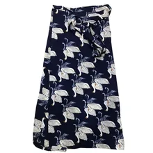 Сексуальная Женская юбка с высокой талией и рюшами в стиле бохо, летняя повседневная Пляжная длинная юбка макси, летняя Праздничная юбка A531