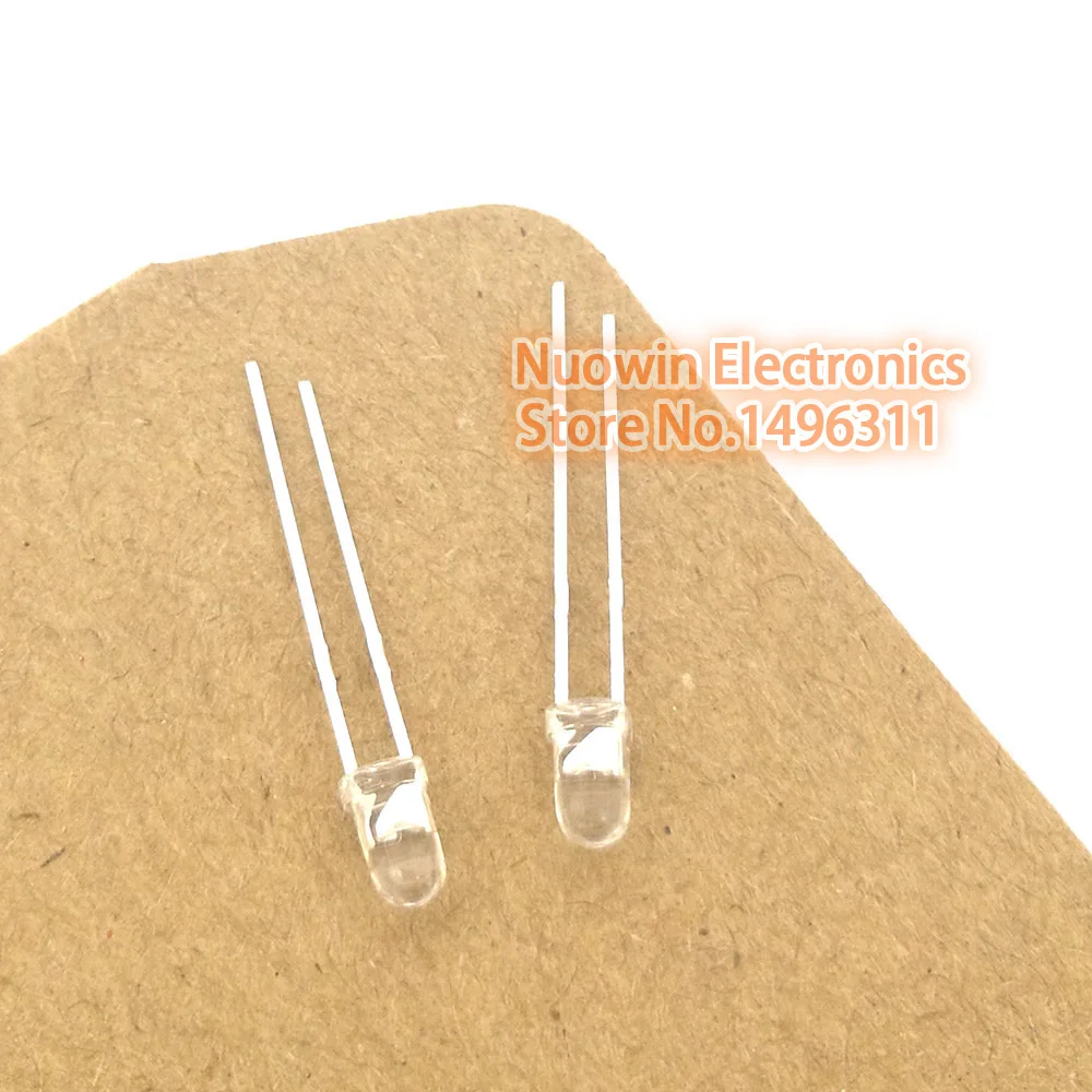 

100pcs LED 3mm 940nm IR Infrared Emitting Round Tube Light diode