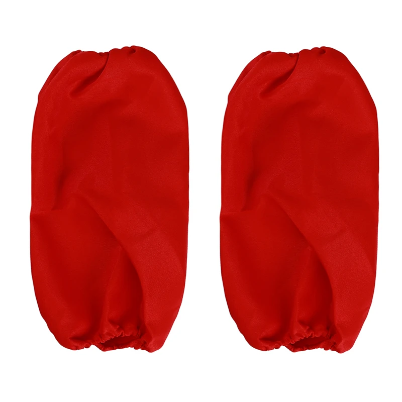 1 пара противообрастающих маслостойких рукавиц водонепроницаемый чистящий рукав нарукавник для домашней кухни для приготовления пищи - Цвет: Красный