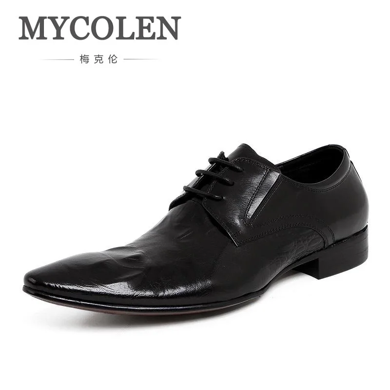 

MYCOLEN Oxford Shoes For Men Dress Shoes Men Formal Shoes Pointed Toe Business Wedding Male Flats Four Seasons Mannen Schoenen