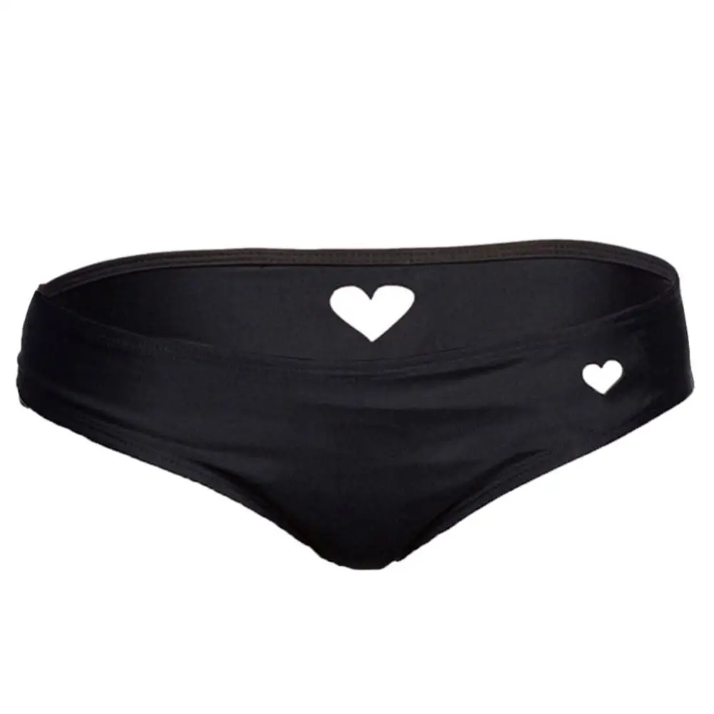 

Swimsuit Women Swimwear Women Sexy Heart-shaped Hollow Triangular Sexy T-shirt Trousers Black Sexy Swimming Trunks S-XL