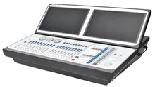 New Tiger touch plus controlador dmx luz em movimento dj console de tela dupla com flightcase titan 11 versão disco