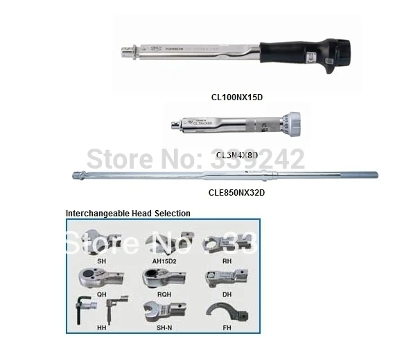 

CL50NX15D Interchangeable Head Adjustable Torque Wrench CL50NX15D