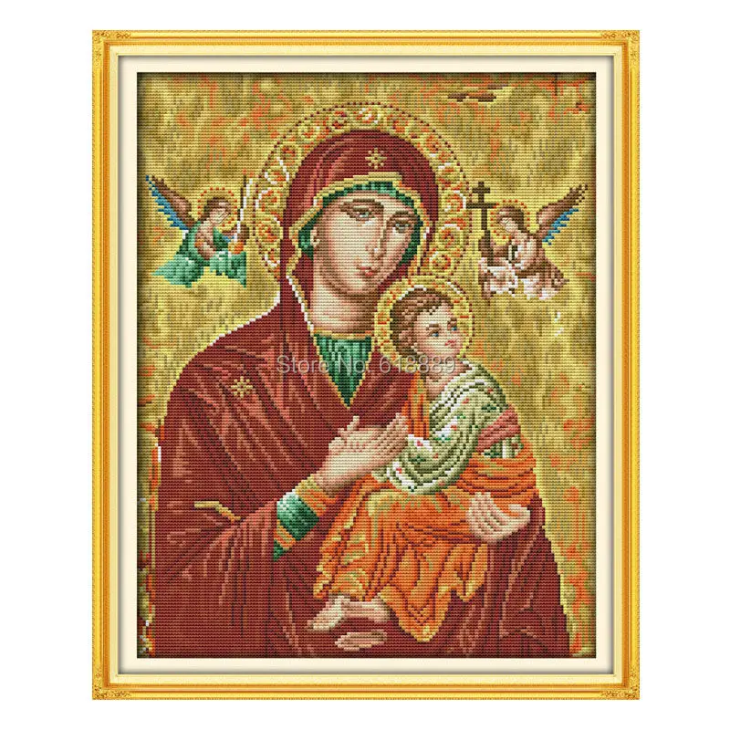 

Madonna child (14) Patterns Counted Cross Stitch 11 14CT Cross-Stitch Kits Handmade Religion Cross Stitch Embroidery Needlework