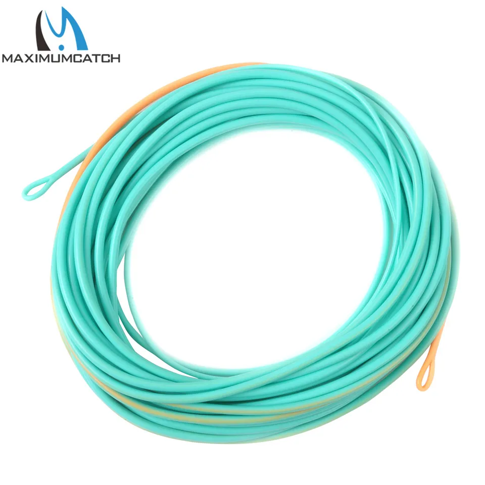 Maximumcatch 17FT-29FT 200GR-625GR Shooting Head Fly Line With 2 Welded  Loops Double Color Floating Fly Line