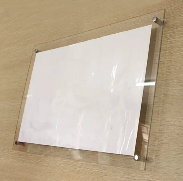 8 5x11 Double Panel Wall Mounted Floating Acrylic Picture Frame For Gt4166 A4 Wall Mounted Transpa Clear Acrylic Picture Photo Frame With S Movie