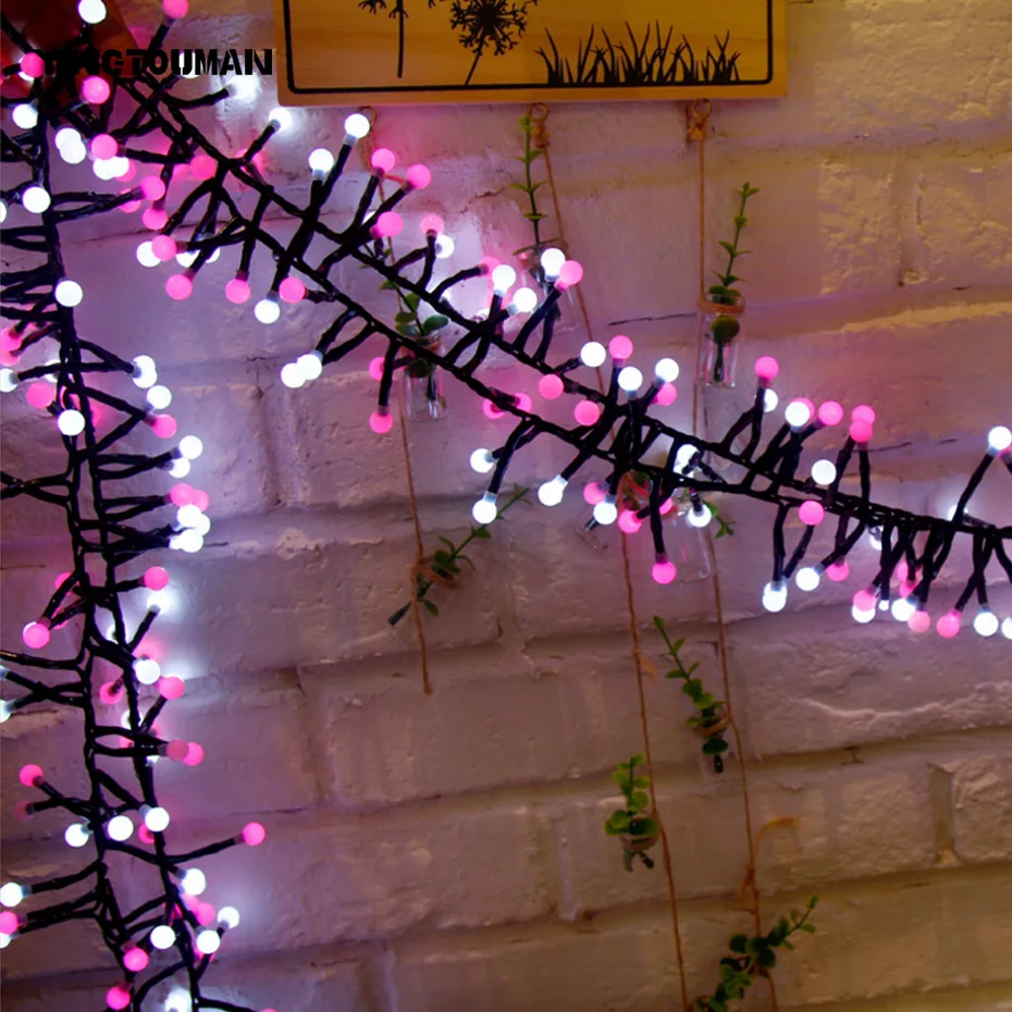 

YINGTOUMAN 3M 400LED Firecrackers Lamp LED Festive Party Bar Bedroom Lantern Curtain Lights String Wedding Christmas Lights